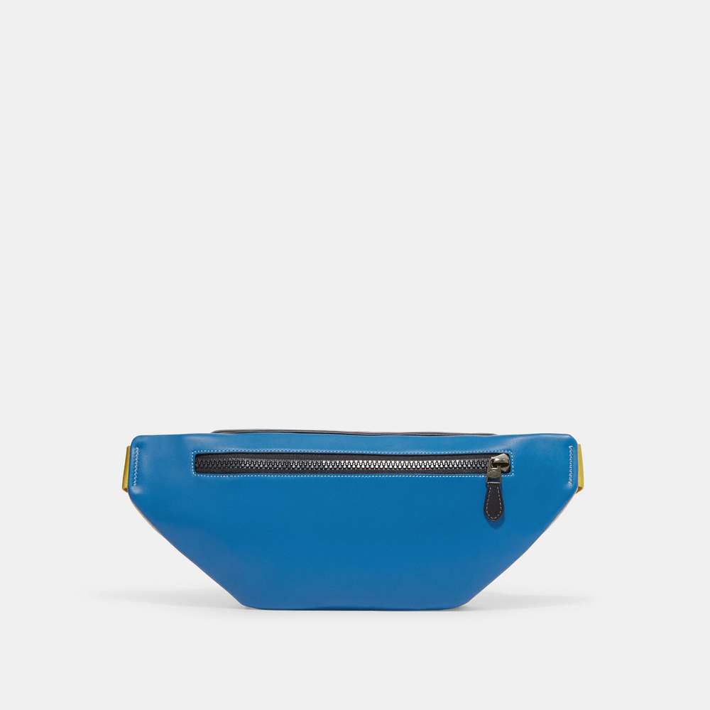 NWT Coach Outlet Track Belt Bag In Colorblock Signature Canvas With Coach Stamp - Picture 4 of 6